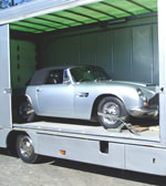 Transporting a classic Aston Martin DB6